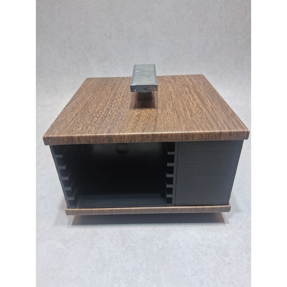 Vintage Esmond 1970 MCM Cassette  Tape Carousel Holder Spins Holds 24 Tapes